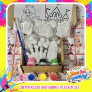 3D Princess and Mïnnie Plaster Painting Set