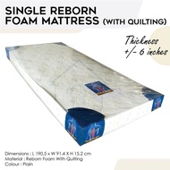 SINGLE REBORN FOAM MATTRESS WITH QUILTING/SINGLE MATTRESS/FOAM MATTRESS