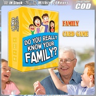 Do You Really Know Your Family? fun indoor board games for family Entertainment Interaction Party Ga