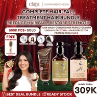 SAMPO Ciara Hair Wash X Conditioner Perfector With Loquat Leaf X Hair Perfector Protein Cream for da