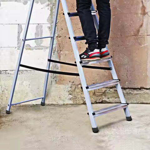 2 Pcs Ladder Feet Rubber Covers Non-slip Square Foot Pads 2x4cm Black Protective Caps for Metal Stai