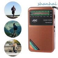 SHANHAI FM AM SW Radio, Type-C Rechargeable Multifunctional Battery Operated Radio, Portable Detacha