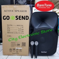 Speaker / Salon Aktif Portable BareTone MAX-15AL 15inch Khusus Gosend