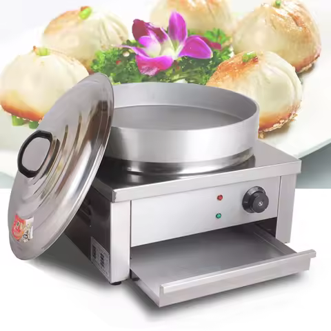 Electric Crepe Baking Pan Fried Dumpling Crepe Commercial Electric Desktop Frying Oven Pan Pancake M