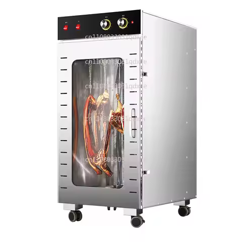 Meat Processing Dehydrator Machine, 30KG Capacity for Smoked Sausage Beef Jerky Production