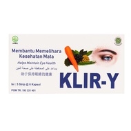 [TWINPACK] Suplemen Vitamin Multivitamin Herbal Alami Halal KLIR Y Strip (30 Kapsul) Vitamin Mata Me