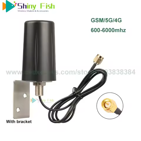 5G/4G/3G/GSM/GPRS Outdoor Waterproof Antenna 600-6000MHz Amplifier 10dBi High Gain Long Range Signal