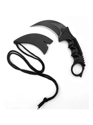 Cuchillo Navaja Karambit de supervivencia para senderismo