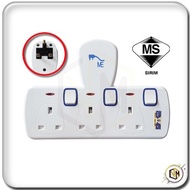 Multi T-Adaptor Extension T-Type Plug Adapter Extension Plug Neon Extension Socket Plug Soket Wall E