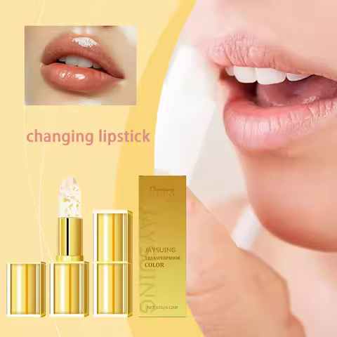 Jaysuing Changing Waterproof Longlasting Lipstick Nourishing Lip Skin Hydrating Care Lip Balm Non-st