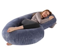 孕婦C形護腰側睡枕顏色【水晶絨灰色】