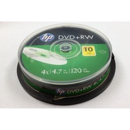 HP DVD+RW 4.7GB Blank DVD CD 10 Pieces
