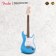 Squier Debut Series SSS Stratocaster Electric Guitar, Laurel FB - California Blue