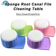 OPENMALL Dental Endo Stand Root Canal Cleaning Root Canal File Holder Round Foam Sponge Autoclavable