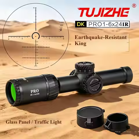 DK-PRO1-6x24IR upgraded version large handwheel red and green illuminated high-definition shockproof