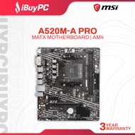 MSI A520M-A PRO mATX Motherboard | AMD AM4