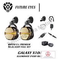 [100% ORI FUTURE EYES] FUTURE EYES GALAXY X100 Spotlight Sport Light Lampu Motor Motorcycle BMW Vers