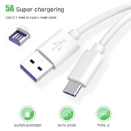 5A Type C Cable Fast Charging Cable Huawei Cable USB Cable USB Type C Samsung Cable OnePlus Oppo Rea