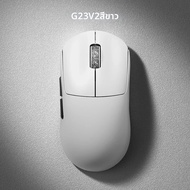 Incott G23V2 Tri-Modeเมาส์บลูทูธไร้สายน้ําหนักเบา 2.4Gการออกแบบตามหลักสรีรศาสตร์สําหรับE-Sportsและสํ
