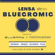 Lensa Antiradiasi BLUECROMIC [ Blueray Photocromic ] - Mata Normal Minus Silinder Plus - BELANJADUYU
