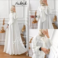 GAMIS CRINKLE AIRFLOW TERBARU DAN TERMEWAH GAMIS PUTIH ALUNA TERLARIS SAAT INI 2023