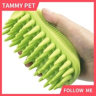 SG Shipment Pet Silicone Shampoo Brush for Long & Short Hair Medium Large Pets Dogs Cats, Anti-Skid 
