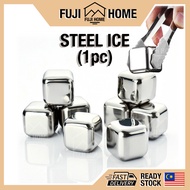 🏠READY STOCK🏠1PC Reusable Stainless Steel Ice Cube Tray Ice Cubes Maker 304 Food Grade Ice Maker Ice
