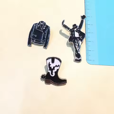 Dance Clothing Pin Hip Hop Dancing Brooch Badge Grammy Jewelry Fashion Men and Women's Brooch