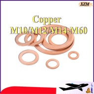Copper flat gasket, marine watch flat gasket, sealing gasket, pure copper metal screw flat gasket M1
