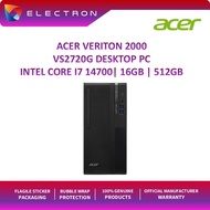Acer Veriton 2000 VS2720G-14700 Desktop PC ( i7-14700, 8GB, 512GB SSD, Intel, W11P)