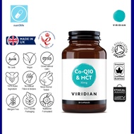 Viridian Co-Q10 & MCT 30mg, 30 vege caps, EXP: 03/27, 100% VEGAN, ORGANIC & PURE (JUNK-Free) Q10, Co