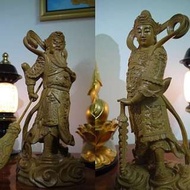 佛教護法神伽藍與韋馱佛教大護法樟木雕三義木雕精品太美歡迎訂製佛像雕刻木雕佛像承製三義佛像訂做大佛製作木雕