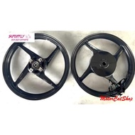 SuperFly PROJECT-X 4 Sport Rim 4 Batang Yamaha EGO /Gear/S/Avantiz/Mio (Black) Size 1.60 1.60x14