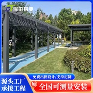 Teralis anggur aloi aluminium buatan pengeluar untuk tumbuhan memanjat, pergola halaman vila, gazebo