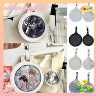 CHANMVPHD Badge Display Bag, Transparent Window 58/75mm Badge Bag, Gift Fans Supplies Key Chain Bag 