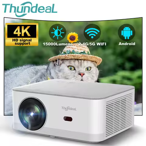 ThundeaL TD92 Pro Full HD Projector Portable Home Theater for 2K 4K 1080P Video Android WIFI Phone T