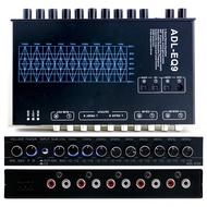 9-Band Car Equalizer Pre amplifier Audio Kereta EQ Stereo Equalization Tuning AUX CD input support S