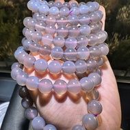 Natural Smoke Purple Agate Round Bead Bracelet Yaoling Jewelry Unisex Live DIY Jewelry-Beauty Shop