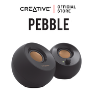 CREATIVE PEBBLE BLACK (สีดำ) ลำโพง 2.0 ดีไซน์สวย