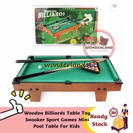 Kids Wooden Portable Pool Table Snooker Table Toys for Kids(Ready Stock)