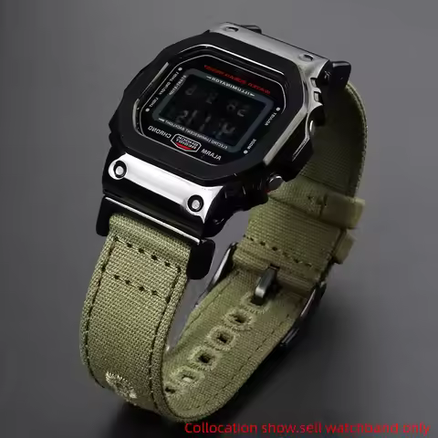 For Casio G-SHOCK GA110 100 120 GA900 GA2100 DW-5600 GW-B5600 GW-M5610 men soft watchband Metal adap