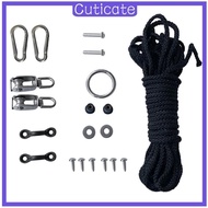 [CUTICATE] Kayak Boat Canoe Anchor Trolley Rope Pulley Screws Hardware Accessories