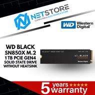 WESTERN DIGITAL WD BLACK SN850X 1TB NVMe INTERNAL SSD GAMING WITHOUT HEATSINK - WDS100T2X0E
