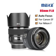 Meike 85Mm F1.8 Full Frame Auto Focus SLR Lens For Canon EF Nikon F Mount Cameras Like 60D 70D 600D T5 D500 D610 D750 D780 D800