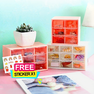 Mini Drawer Storage Box – 6/9 Slots Multi-Grid Organizer for Office Supplies, Stationery, Cosmetics
