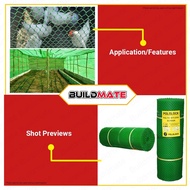 ☸ ◪ ▥ Green Plastic Polyethylene Screen Net Chicken Fence Wire 3 ft 3/4" BUILDMATE