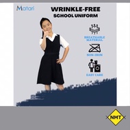 MATARI-Primary School Girl Uniform/Pinafore Skirt/ Licin Koshibo/ Baju Pakaian Sekolah Rendah Peremp