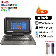 2023 Mini Notebook10.1 Windows 10 INCH 2in1 Tablet PC 2GB RAM 64GB ROM Dual Camera Quad Core 1366*768 Screen WIFI