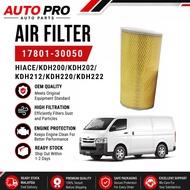 AUTO PRO Air Filter 17801-30050 for Toyota Hiace KDH200 KDH202 KDH212 KDH220 KDH222 Engine Air Filte