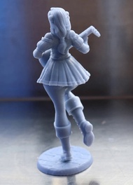 1/24 75mm 1/18 100mm Resin Model Girl Plays Piano Figure Sculpture Unpainted No Color RW-345